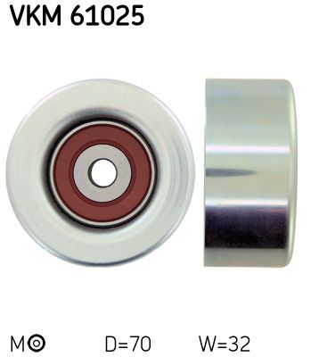 Deflection/Guide Pulley, V-ribbed belt VKM 61025