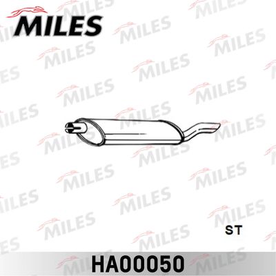 Глушитель выхлопных газов конечный MILES HA00050