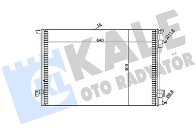 KALE OTO RADYATÖR 388900 Радиатор кондиционера  для FIAT CROMA (Фиат Крома)