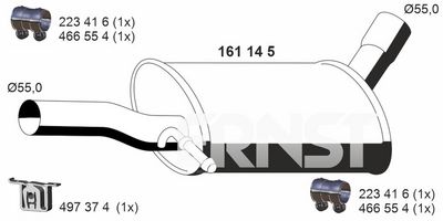 MITTELSCHALLDäMPFER ERNST 161145