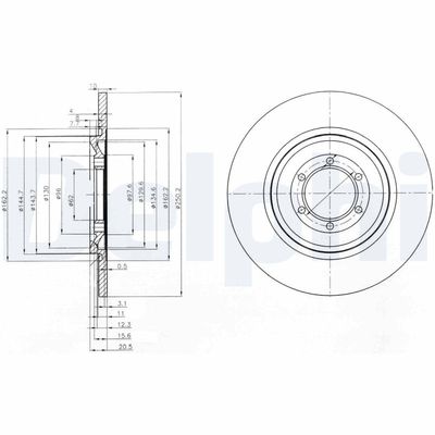 DISC FRANA DELPHI BG2186