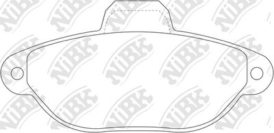 Комплект тормозных колодок, дисковый тормоз NiBK PN0287 для FIAT CINQUECENTO