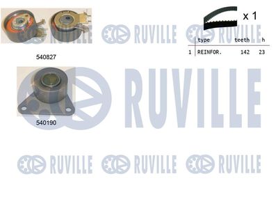 Комплект ремня ГРМ RUVILLE 550110 для RENAULT SAFRANE