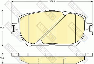 GIRLING 6133149 Тормозные колодки и сигнализаторы  для LEXUS IS II (_E2_) 250 AWD (GSE25_)