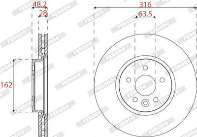 Brake disc Voor Links/Rechts