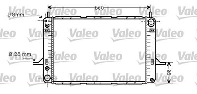 Радиатор, охлаждение двигателя VALEO 734428 для FORD SCORPIO