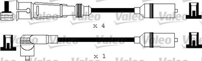 Комплект проводов зажигания VALEO 346177 для AUDI 100