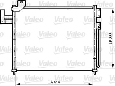 VALEO 814316 Радіатор кондиціонера для MAZDA (Мазда)
