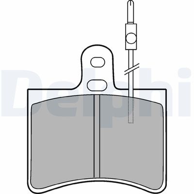 DELPHI Bremsbelagsatz, Scheibenbremse (LP113)