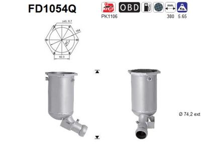 AS Ruß-/Partikelfilter, Abgasanlage (FD1054Q)