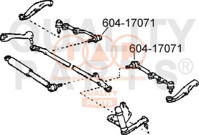 IAP QUALITY PARTS 604-17071 Наконечник рулевой тяги для IVECO TRAKKER AD 440T41 T, AT 440T41 T IAP QUALITY PARTS 604-17071 Наконечник рулевой тяги для IVECO TRAKKER AD 440T41 T, AT 440T41 T