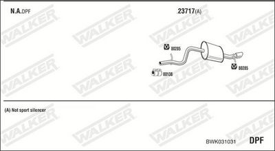 Изпускателна система WALKER BWK031031