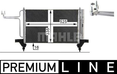 MAHLE AC 790 000P Радиатор кондиционера  для FIAT STILO (Фиат Стило)