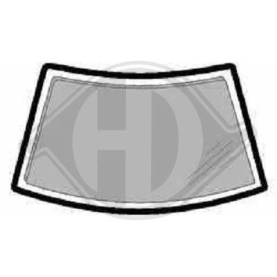 DIEDERICHS 8302410 Стекло лобовое для OPEL CALIBRA A (C89) 2.0 i Turbo 4x4 (M07)