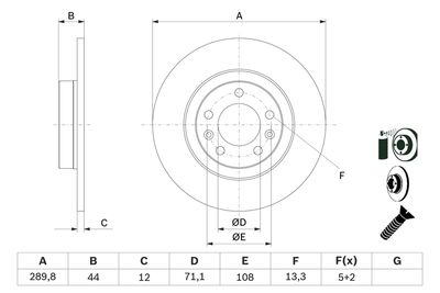 DISC FRANA BOSCH 0986479130 4