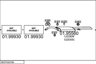 SISTEM DE ESAPAMENT MTS SEAT58379A007905
