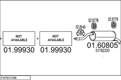 SISTEM DE ESAPAMENT MTS FIAT87378B009158