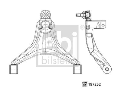 Wahacz, zawieszenie koła FEBI BILSTEIN 197252