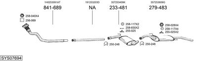 Изпускателна система BOSAL SYS07694