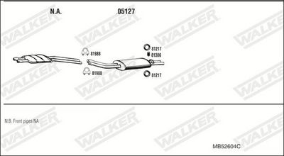 ABGASANLAGE WALKER MB52604C