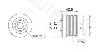 SISTEM ROATA LIBERA GENERATOR AUTEX 654362 1