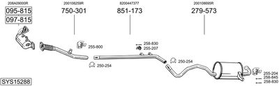 Układ wydechowy BOSAL SYS15288