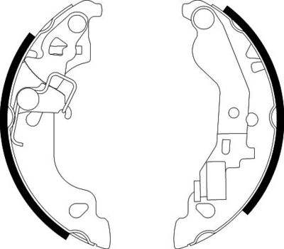 Комплект тормозных колодок HELLA 8DB 355 002-571 для FIAT PUNTO