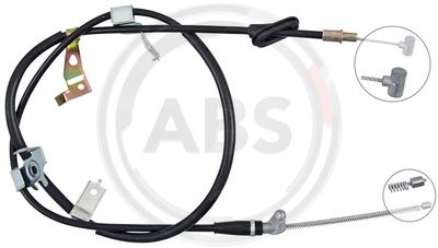 A.B.S. K14144 Трос ручного тормоза  для SUZUKI SX4 (EY, GY) 1.6 VVT (RW 416)