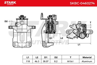 спирачен апарат STARK SKBC-0460274