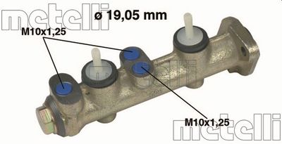 Главный тормозной цилиндр METELLI 05-0051 для SEAT 124