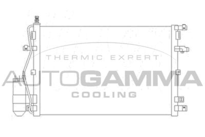 Конденсатор, кондиционер AUTOGAMMA 105039 для VOLVO XC90