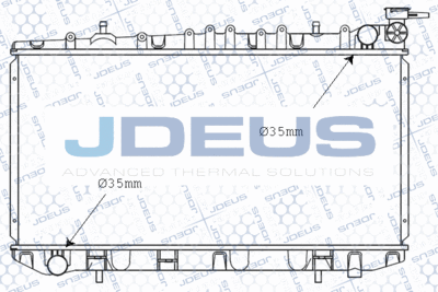 Радиатор, охлаждение двигателя JDEUS 019N08 для NISSAN PRIMERA