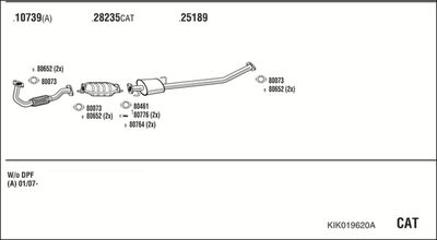 SISTEM DE ESAPAMENT WALKER KIK019620A 1