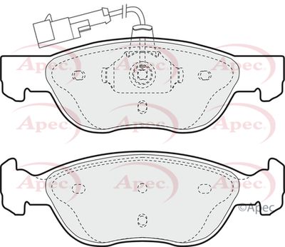 Brake Pad Set APEC PAD893