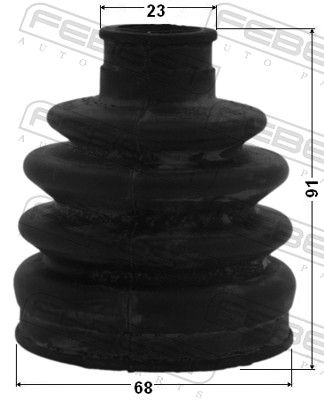 Bellow, drive shaft 0115-MCX20LH