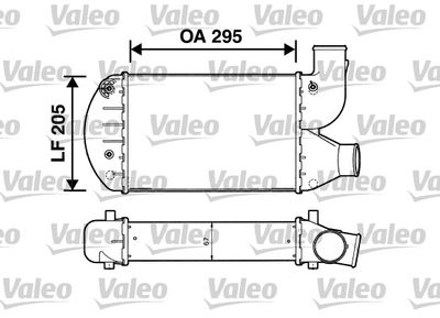 VALEO 817626 Інтеркулер для FIAT (Фиат)