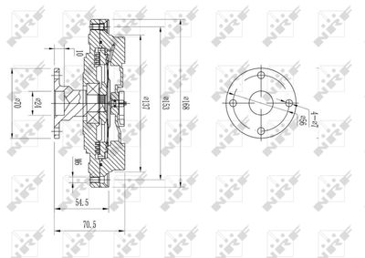 CUPLA VENTILATOR RADIATOR NRF 49608 4