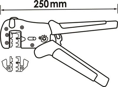 Krimpovacie kliešte - set VIGOR V2499N