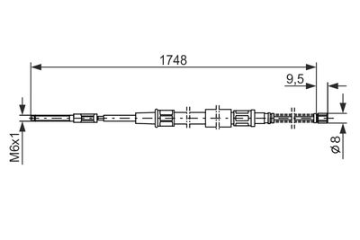 Cable Pull, parking brake 1 987 477 046