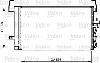 VALEO Condensor, airconditioning (814264)