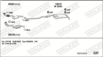ABGASANLAGE WALKER REP07876