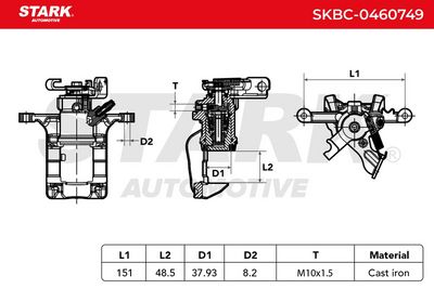 спирачен апарат STARK SKBC-0460749