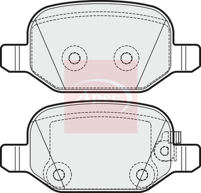 APEC Brake Pad Set, disc brake PAD1923