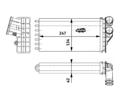 SCHIMBATOR CALDURA INCALZIRE HABITACLU MAHLE AH82000P 1