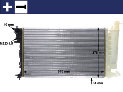 Radiateur - CR497000S - MAHLE