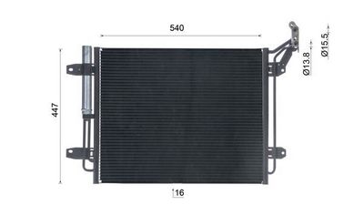 Condenser, air conditioning AC 454 000S