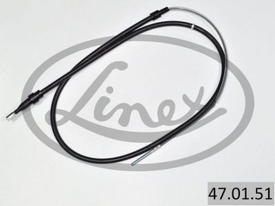 LINEX 47.01.51 Трос ручного тормоза  для VW 1500,1600 (Фольцваген 1500,1600)