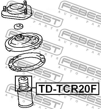 TD-TCR20F Отбойник переднего амортизатора  FEBEST FEBEST 