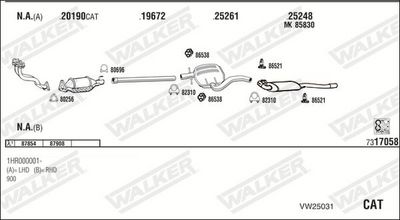 Изпускателна система WALKER VW25031
