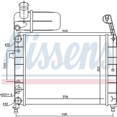RADIATOR RACIRE MOTOR NISSENS 61845 4